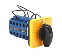 1PCS SZW26/LW26-20/D307.5GL 20Amp 5 Poles 3 Positions 1-0-2 Yellow Panel Mounted Electric Changeover Transfer Rotary Cam Switch