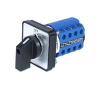 1pcs SZW26/LW26-20 OFF ON 4 Phase 16 Terminals 20A 660V Power Knob Rotary Cam Universal Switch 64X64 Mm 48X48 Mm Panel Mount(C08.4 OFF ON 64X64mm)