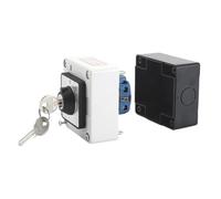 1PCS SZW26/LW26-20 ON OFF ON 20A 1 Phase 4 Screws Universal Cam Changeover Key Switch With Waterproof And dustproof Sealed Box