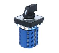 1pcs SZW26/LW26-20 Ui 660V 20A 16 Terminals 1-0-2 4 Phase 64X64 48X48Mm Panel Mount Universal Rotary Knob Cam Changeover Switch(D404.4 1 0 2 64X64mm)