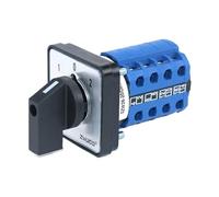 1pcs SZW26/LW26-20 Ui 660V 20A 16 Terminals 1-0-2 4 Phase 64X64 48X48Mm Panel Mount Universal Rotary Knob Cam Changeover Switch(D404.4 1 0 2 48X48mm)