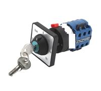 1pcs SZW26/LW26-20C YH5.3Y 20A 3 Poles 7 Positions Voltmeter Selector Rotary Cam Changeover Latching Switch With Key