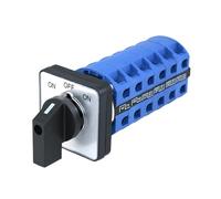 1pcs SZW26/LW26-25 6 Phase 3 Positions 24 Terminals 660V 25A 48x48Mm Panel ON OFF ON Rotary Selector Cam Changeover Switch