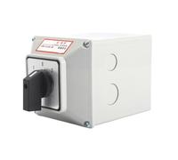 1pcs SZW26/LW26-63 63A 1-0-2 3 Position 3 Ploes 12 Screws Ganrator Cam Rotary Changeover Control Switch With Waterproof Shell