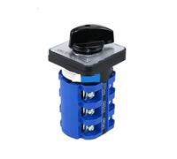 1PCS SZW26/LW26-63 63A Panel 2 positions AC220V AC380V 3 Pole Silver Contact Ganrator Universal Changeover Cam Switch