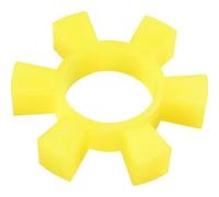 1pcs T Polyurethane Coupling Buffer Pad - Yellow T-Shaped Plum Blossom Hexagonal Water Pump Wheel Buffer for Heavy Machinery(55x26x1)