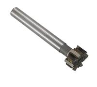 1pcs T-Slot Milling Cutter 12-25mm Straight Shank Carbide Tipped T Track Slot Milling Cutter End Mill CNC Router Bit For Steel, Aluminum, Copper And Iron(25x5Hx12Dx100L)