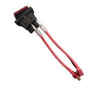 1PCS T/XT60 Plug 9-36V Waterproof T/XT60 Power Switch 4-pin 2-position 50A Large Current Silver Contact Point Power Switch with Red LED (T Plug)