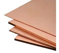 1PCS T2 Copper Plate 99.9% Pure Copper Sheet Laser Cutting Customizable Size50x50 100x100 200x200 300x300mm THK 0.3-6mm for DIY Crafts Jewelry Repairs Industry Electrical(0.5x100x200mm 1Pcs)