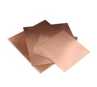 1PCS T2 Copper Sheet Plate Thick 0.3mm 0.5mm 0.6mm 0.8mm 1mm 1.2mm 1.5mm 2mm 2.5mm 3mm 4mm 5mm 6mm Pure Copper plate Customized for DIY Crafts Jewelry Repairs Industry Electrical(5x100x100mm)
