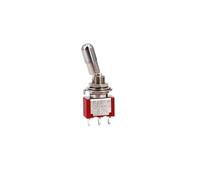 1pcs T80-T 8013 3 Pin SPDT 2 Position on-on Round Top Locking Lever 6.35mm Panel Toggle Switch NWPNLXEA