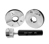 1Pcs Taper Pipe Thread/Ring Gauge Measure Tool NPT1/16-27 3/8-18 1/4-11.5 NPT2(Thread Plug Gauge,NPT2 1I2-8)