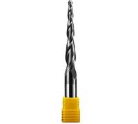 1pcs Tapered End Mill Tungsten Solid Carbide Ball Nose Router Bits 3.175/4/6/8mm Shank Wood Metal Spiral Milling Cutter(R1.5X30X6DX75L)