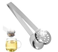 1PCS Tea Bag Squeezer Tongs Multipurpose Non Slip Stainless Steel Tea Bag Tongs Convenient Ergonomic Handle Teabag Squeezer Tool for Kitchen Bar Cooking Tools Hot Tea Bags Lemon Squeezer