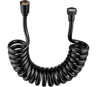 1Pcs Telephone Line Spring Shower Hose Toilet Bidet Bathroom Accessories Sprayer Connect Pipe Flexible Hoses for Bathroom(Black,3.0M)