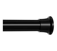 1Pcs Tension Rod 58-120cm Extendable Curtain Poles Black Adjustable Tension Rods for Curtains Shower Curtain Pole No Drilling Spring Tension Rod for Window,Wardrobe and Bathroom