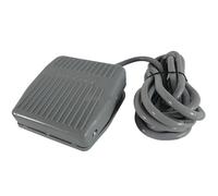 1Pcs TFS-201 Reset Foot Pedal Switch Wire 2 Meter / 1 Meter 250V 10A Grey(2 meter wire)