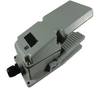 1Pcs TFS-302 Foot Pedal Switch LT4 AC 250V 15A Antislip Metal Momentary Industrial Treadle Aluminum Shell(Grey)