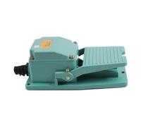 1Pcs TFS-402 Green Foot Pedal Switch Antislip Metal Momentary Industrial Treadle AC 250V 15A TFS402 Aluminum Material