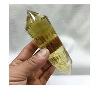 1pcs The 341g Yellow Crystal Rainbow Obelisk 24 Clear Quartz