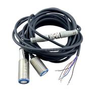 1PCS The through-beam single and double sheet detection ultrasonic sensor detects M12/M18 with high precision(UD18-T40N-U4B NPN)