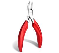 1Pcs Thick Toenail Trimmer Clipper Stainless Steel Professional Ingrown Nail Cutter,red