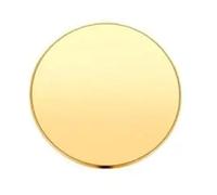 1pcs Thickness 0.5mm/1mm/2mm/3.0mm Brass Plate Disc Dia 50mm/60mm/80mm/100mm Brass Gasket Round Plate Board DIY Metal for Crafts, DIY, Electrical Repairs, Industrial Us(1x50mm)