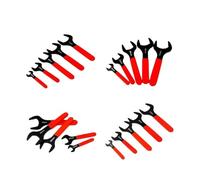 1Pcs Thin Single Open End Wrench 15 Degree Offset Angle 7-32mm Metric U-Shaped Spanner Flat Head Blackening(25mm)
