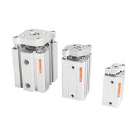 1pcs Thin Three axis and Three Rod Cylinder with Guide Rod TACQ12 16 20 25 32 40 50 63 80-5 10 15 20 25 30 35 40 50 100(10mm Without Magnet,TACQ25)