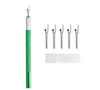 1Pcs Thread Cutter with 5Pcs Replacement Head Seam Ripper Stitch Unpicker Embroidery Remover DIY Sewing Tools for All Kinds of Sewing Jobs,Crafting, DIY(Color 5)