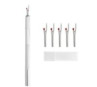 1Pcs Thread Cutter with 5Pcs Replacement Head Seam Ripper Stitch Unpicker Embroidery Remover DIY Sewing Tools for All Kinds of Sewing Jobs,Crafting, DIY(Color 4)