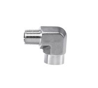 1Pcs Threaded Hose Fitting Stainless Steel Male & Female Adapter 90 Degree Elbow Pipe Connector for Machinery Industry(1/8")
