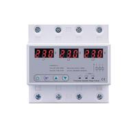 1PCS three-phase adjustable over- and under-voltage protector three-phase automatic recovery protection device reset 63A 380V
