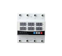 1PCS three-phase voltage and current relay protector 63A 230V 3P over and under voltage relay current limit adjustable protection