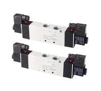 1pcs Three Position Five Way 4V430C-15 4V430E-15 4V430P-15 Pneumatic Solenoid Valve 12V 24V 110V 220V(4V430C-15,AC110V)