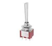 1pcs Tiny Small Toggle Switch 3 Position 2 ON OFF ON DPDT SPST DPST 6A 125VAC 3A 250VAC Latching Flat Handle for Car Truck(6P 20.5ON-OFF-ON R)