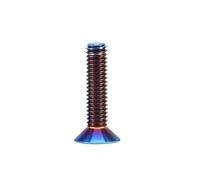 1Pcs Titanium Bolt M6 Flat Head Countersunk Six Lobe Torx Screw(Blue Purple,20mm/M6(1pcs))