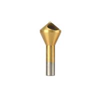 SEIDER 1pcs Titanium Coated Countersink Chamfer Tool Deburring Drill Taper Hole Cutter Steel Tool Set Metal Wood Drill Bits Chamfering Tools(1PC 15-20MM)