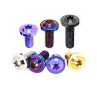 1Pcs Titanium Ti Bolt M4 M5 M6 M8 Length10/15/20/25/30/35/40/45/50/55/60mm Truss Head Torx Screw For Part Modification Fasteners(Black,M5x30mm)