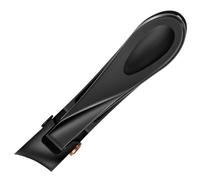 1pcs Toe Nail Clippers for Men Thick Ingrown Toenails Large Wide Jaw Opening Slanted Long Handle No Splash Fingernail Clipper,Black