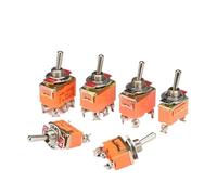 1PCS Toggle Switch E-TEN1021/1121/1122/1221/1321/1322 2/34/6 Feet Two/Three Gears 15A 250V ON-ON SPST ON-OFF-ON Waterproof Cap IDGTTLDF(1221)