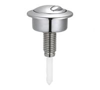 1Pcs Toilet Push Button Dual Flush,Toilet Push Button Flush Replacement,Toilet Flush Button,Cistern Flush Replacement for Standard Cistern Holes 38-42mm (Toilet Push Button Dual Flush, Silvery)