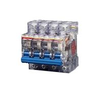 1PCS Transparency Circuit Protector DZ47-1P/2P/3P/4P 25A 32A 40A 50A 63A C45 MCB Household Mini Circuit Breaker(2,50A)