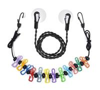 1Pcs Travel Washing Line with Pegs, Adjustable Rectractable Camping Washing Line for Indoor and Outdoor, Portable Travel Clothes Line for Travel