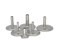 1Pcs Tri Clamp to 6mm 8mm 10mm Hose Barbed Adapter 304 Stainless Steel Hose Pipe Fitting Home Brewing(SSH8-50.5)