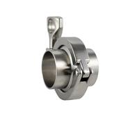 1Pcs Triclamp SS Flange Pipe Weld Welding Ferrule Tri Clamp PTFE Or Silicone Gasket Stainless Steel SUS SS 304(Silicone Gasket,57mm-K77.5Clamp)