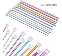 1PCS Tunisian Crochet Hook in Aluminum, 10 6 Inch Length for Small Knitting Projects (6.0mm)