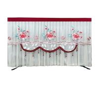 1pcs Turn on Without Removing The TV Cover Wall Mounted Cloth Modern Minimalist Home(Style03,150 x Height 90cm)