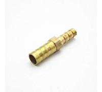 1Pcs Two Way Reducing Connector Brass Barb Hose Connector Fitting, Tube Reducers Hose Fitting Adapter Connect Water Pipe (6mm-12mm)