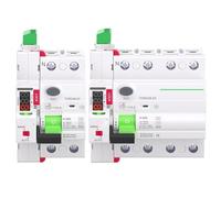 1PCS Type B RCD LED Auto Recloser Modular Circuit Breaker 40A 63A 30mA 100mA 300mA Safety Switch 220V Leakage Circuit Breaker(63A,2 Pole 30 mA)